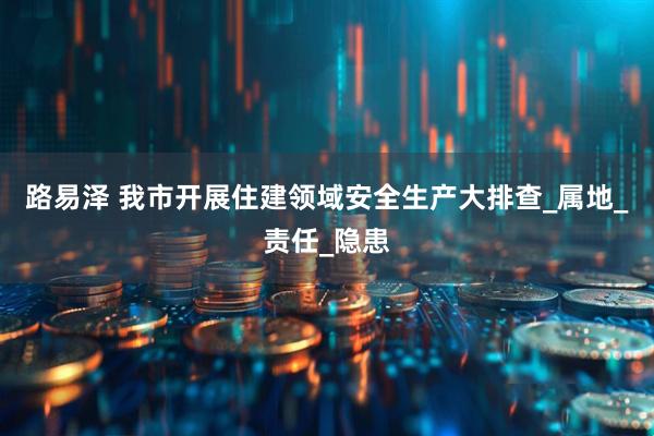 路易泽 我市开展住建领域安全生产大排查_属地_责任_隐患