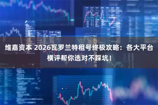 维嘉资本 2026瓦罗兰特租号终极攻略：各大平台横评帮你选对不踩坑！